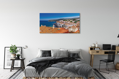 Cuadros sobre lienzo España montañas de la ciudad de mar