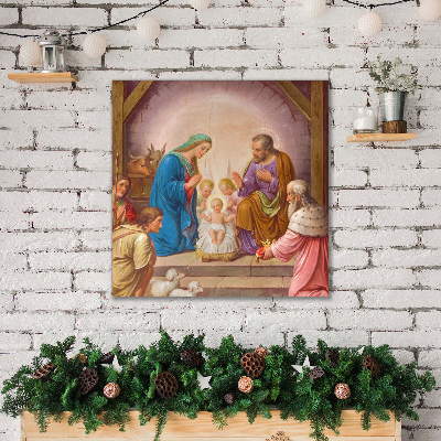 Cuadro en lienzo canvas Estable la Navidad de Jesús