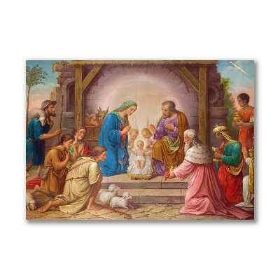 Cuadro en lienzo canvas Estable la Navidad de Jesús
