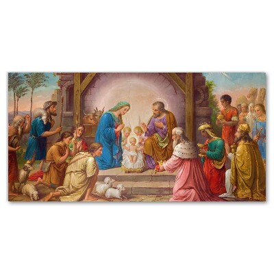 Cuadro en lienzo canvas Estable la Navidad de Jesús