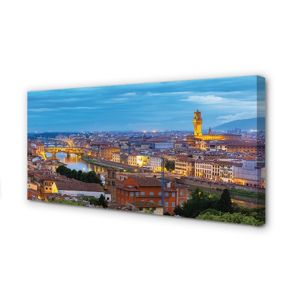 Cuadros sobre lienzo Italia panorama sunset