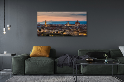 Cuadros sobre lienzo Montañas catedral italia panorama