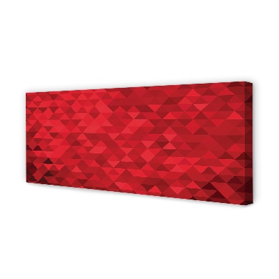 Cuadros sobre lienzo Triángulos rojos patrón
