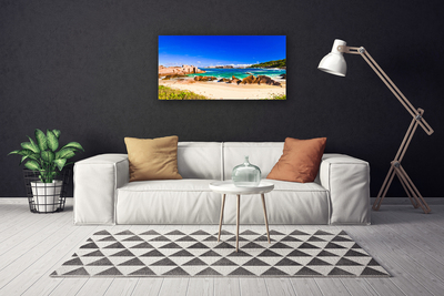 Cuadro en lienzo Playa mar paisaje