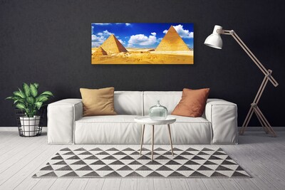 Cuadro en lienzo Desierto pirámides paisaje