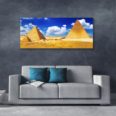 Cuadro en lienzo Desierto pirámides paisaje
