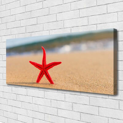 Cuadro en lienzo Playa estrella de mar arte
