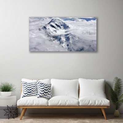 Cuadro en lienzo Monte niebla paisaje