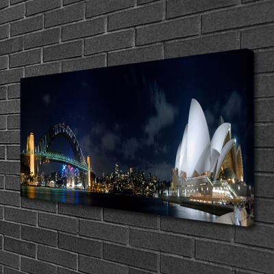 Cuadro en lienzo Sydney puente arquitectura