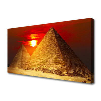 Cuadro en lienzo Pirámides arquitectura