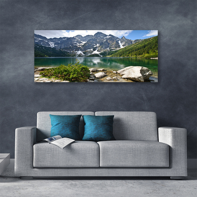 Cuadro en lienzo canvas Lago monte paisaje