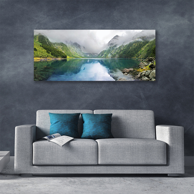 Cuadro en lienzo canvas Monte lago paisaje