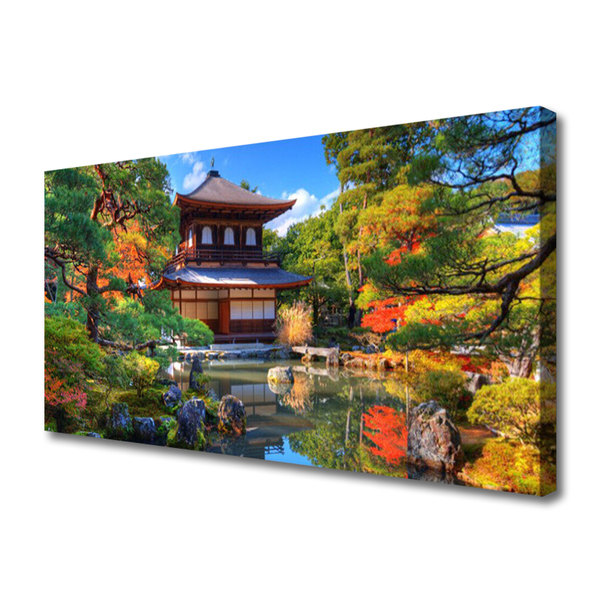 Cuadro en lienzo canvas Jardín japón paisaje