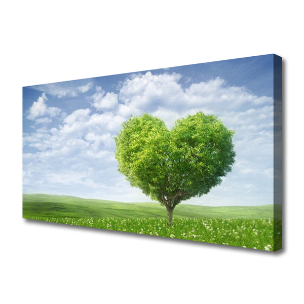 Cuadro en lienzo canvas Árbol corazón naturaleza