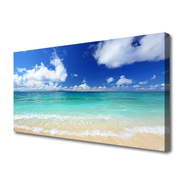 Cuadro en lienzo canvas Mar playa paisaje