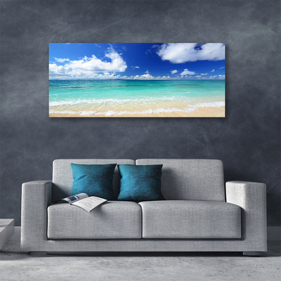 Cuadro en lienzo canvas Mar playa paisaje