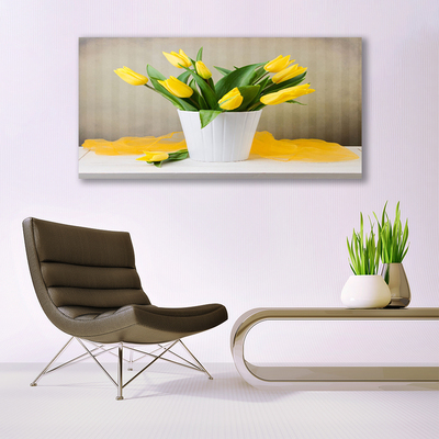 Cuadro en lienzo canvas Tulipanes flores planta