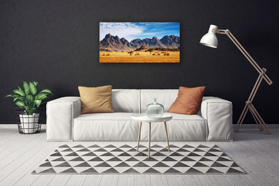 Cuadro en lienzo canvas Desierto monte paisaje