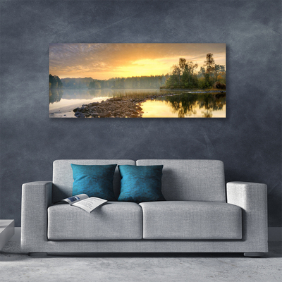 Cuadro en lienzo canvas Lago estanque paisaje