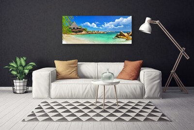Cuadro en lienzo canvas Playa mar paisaje