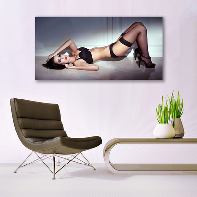 Cuadro en lienzo canvas Mujer erotismo sexy
