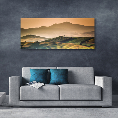 Cuadro en lienzo canvas Monte campo paisaje