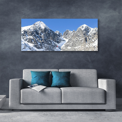 Cuadro en lienzo canvas Monte nieve paisaje