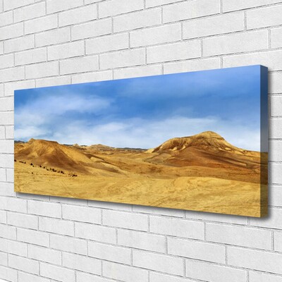 Cuadro en lienzo canvas Desierto colina paisaje