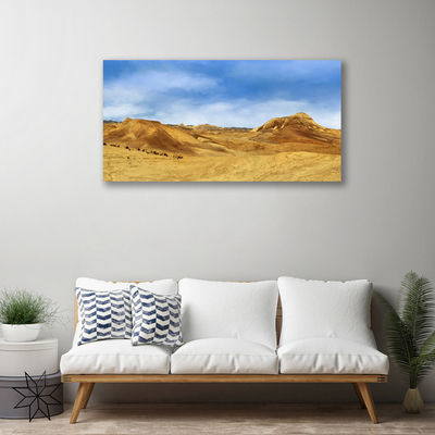 Cuadro en lienzo canvas Desierto colina paisaje