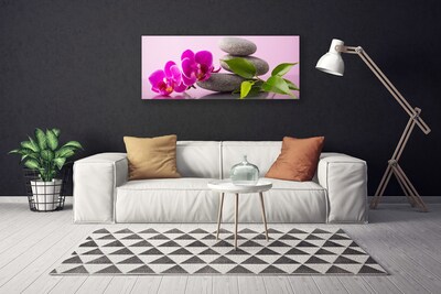 Cuadro en lienzo canvas Flor orquídea zen planta