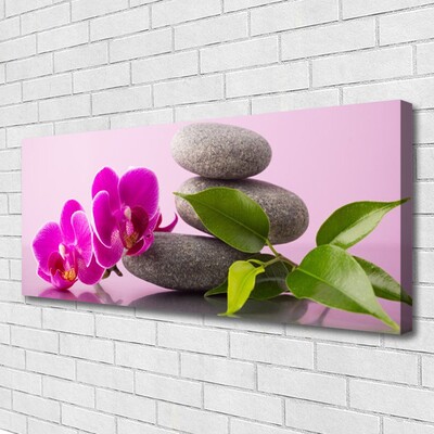 Cuadro en lienzo canvas Flor orquídea zen planta