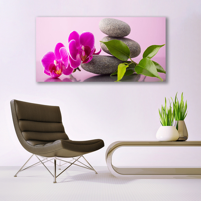 Cuadro en lienzo canvas Flor orquídea zen planta