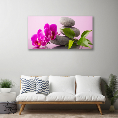 Cuadro en lienzo canvas Flor orquídea zen planta