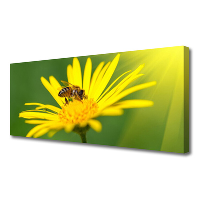 Cuadro en lienzo canvas Abeja flor naturaleza