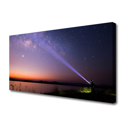Cuadro en lienzo canvas Estrellas noche vía láctea
