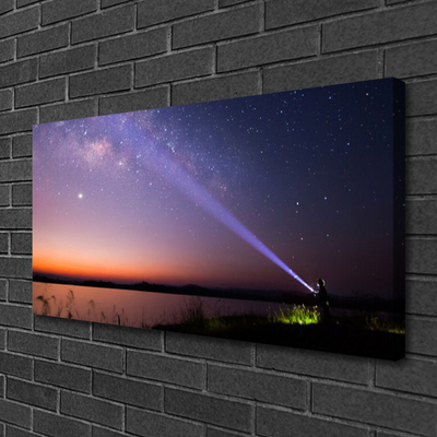 Cuadro en lienzo canvas Estrellas noche vía láctea