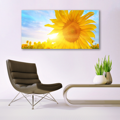 Cuadro en lienzo canvas Girasol flor sol