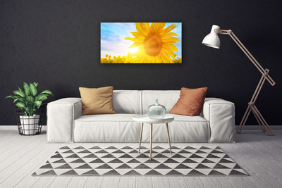 Cuadro en lienzo canvas Girasol flor sol