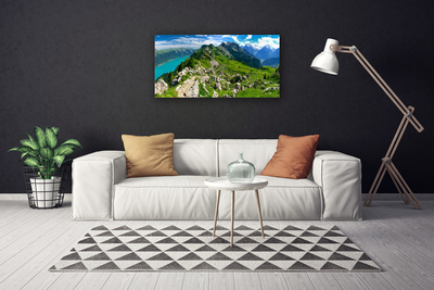 Cuadro en lienzo canvas Prado monte paisaje naturaleza