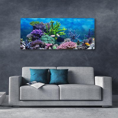 Cuadro en lienzo canvas Acuario peces bajo el agua