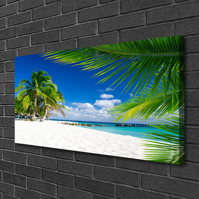 Cuadro en lienzo canvas Playa tropical mar vistas