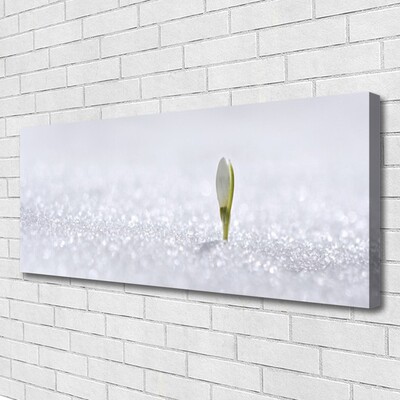 Cuadro en lienzo canvas Campanilla de invierno nieve invierno