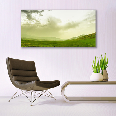 Cuadro en lienzo canvas Prado naturaleza verde vistas