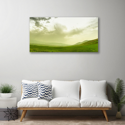 Cuadro en lienzo canvas Prado naturaleza verde vistas