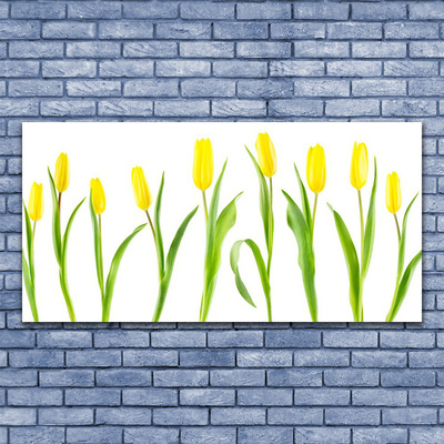 Cuadro en lienzo canvas Tulipanes amarillos flores