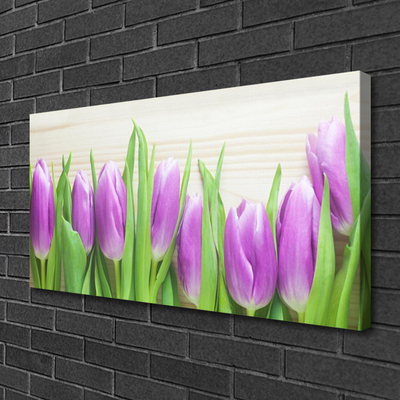 Cuadro en lienzo canvas Tulipanes flores naturaleza