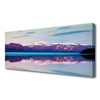 Cuadro en lienzo canvas Monte lago paisaje