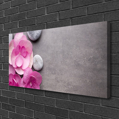 Cuadro en lienzo canvas Flores rosas aromaterapia