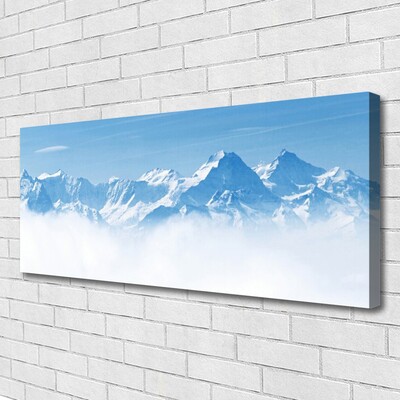 Cuadro en lienzo canvas Monte niebla paisaje