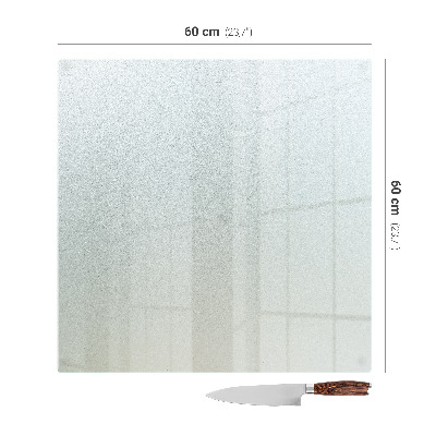 Cubre vitrocerámica en formato cuadrado semitransparente